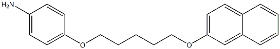 Benzenamine,4-[[5-(2-naphthalenyloxy)pentyl]oxy]- Struktur