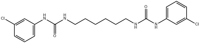 N',N'''-1,6-hexanediylbis[N-(3-chlorophenyl)urea] Struktur