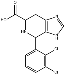 4-(2,3-dichlorophenyl)-3H,4H,5H,6H,7H-imidazo[4,5-c]pyridine-6-carboxylic acid Struktur