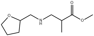 methyl 2-methyl-3-{[(oxolan-2-yl)methyl]amino}propanoate Struktur