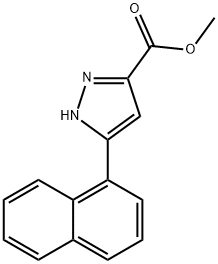 methyl 3-(naphthalen-1-yl)-1H-pyrazole-5-carboxylate Struktur