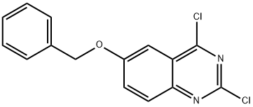 6-(Benzyloxy)-2,4-dichloroquinazoline Struktur