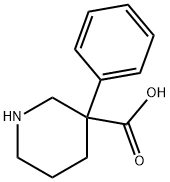 3-Phenyl-piperidine-3-carboxylic acid Struktur