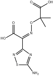 (Z)-2-[(5-AMINO-[1,2,4]THIADIAZOL-3-YL)-CARBOXY-METHYLENEAMINOOXY]-2-METHYL-PROPIONIC ACID Struktur