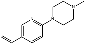 1-Methyl-4-(5-vinyl-pyridin-2-yl)-piperazine Struktur