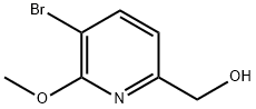 (5-Bromo-6-methoxy-pyridin-2-yl)-methanol Struktur