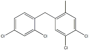 Benzene,1,2-dichloro-4-[(2,4-dichlorophenyl)methyl]-5-methyl- Struktur