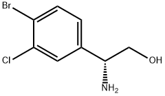 (2R)-2-AMINO-2-(4-BROMO-3-CHLOROPHENYL)ETHAN-1-OL Struktur