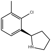 (2R)-2-(2-CHLORO-3-METHYLPHENYL)PYRROLIDINE Struktur