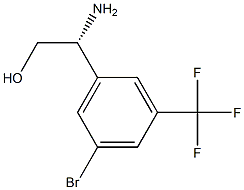 (2R)-2-AMINO-2-[5-BROMO-3-(TRIFLUOROMETHYL)PHENYL]ETHAN-1-OL Struktur