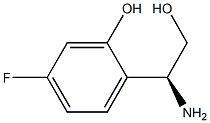 2-((1S)-1-AMINO-2-HYDROXYETHYL)-5-FLUOROPHENOL Struktur