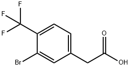 2-(3-BROMO-4-(TRIFLUOROMETHYL)PHENYL)ACETIC ACID Struktur