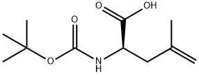 (R)-2-(Boc-amino)-4-methyl-4-pentenoic acid Struktur