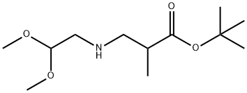 tert-butyl 3-[(2,2-dimethoxyethyl)amino]-2-methylpropanoate Struktur