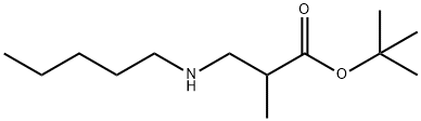 tert-butyl 2-methyl-3-(pentylamino)propanoate Struktur