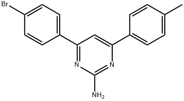 4-(4-bromophenyl)-6-(4-methylphenyl)pyrimidin-2-amine Struktur