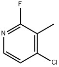 4-Chloro-2-fluoro-3-methylpyridine Struktur