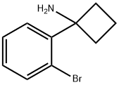 1-(2-bromophenyl)cyclobutan-1-amine Struktur