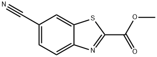 methyl 6-cyano-1,3-benzothiazole-2-carboxylate Struktur