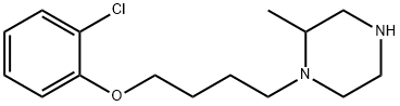 1-[4-(2-chlorophenoxy)butyl]-2-methylpiperazine Struktur