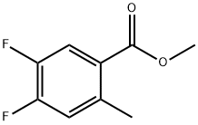 methyl 4,5-difluoro-2-methylbenzoate Struktur