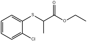 ETHYL 2-((2-CHLOROPHENYL)THIO)PROPANOATE Struktur