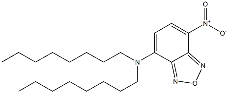 4-nitro-N,N-dioctyl-2,1,3-benzoxadiazol-7-amine Struktur