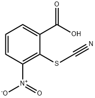 2-(cyanosulfanyl)-3-nitrobenzoic acid Struktur