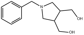 (1-BENZYLPYRROLIDINE-3,4-DIYL)DIMETHANOL Struktur