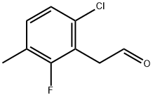 2-(6-CHLORO-2-FLUORO-3-METHYLPHENYL)ACETALDEHYDE Struktur