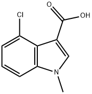 4-chloro-1-methyl-1H-indole-3-carboxylic acid Struktur