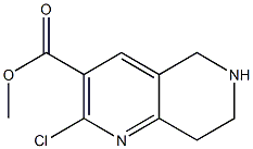 2-chloro-5,6,7,8-tetrahydro-[1,6]naphthyridine-3-carboxylic acid methyl ester Struktur