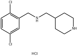 N-(2,5-DICHLOROBENZYL)-1-(PIPERIDIN-4-YL)METHANAMINE HYDROCHLORIDE Struktur