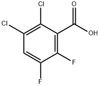 2,3-DICHLORO-5,6-DIFLUOROBENZOIC ACID Struktur