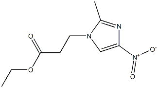 1H-Imidazole-1-propanoic acid, 2-methyl-4-nitro-, ethyl ester Struktur