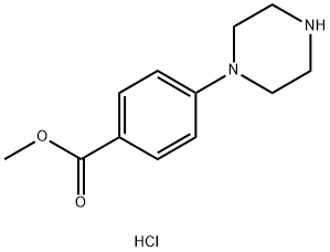 methyl 4-(piperazin-1-yl)benzoate hydrochloride Struktur