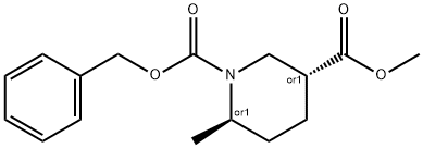 TRANS-1-BENZYL 3-METHYL 6-METHYLPIPERIDINE-1,3-DICARBOXYLATE Struktur