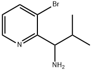 1-(3-bromopyridin-2-yl)-2-methylpropan-1-amin Struktur