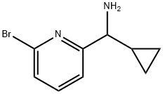 (6-bromopyridin-2-yl)(cyclopropyl)methanamine Struktur