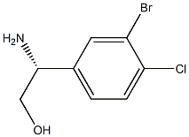 (2R)-2-AMINO-2-(3-BROMO-4-CHLOROPHENYL)ETHAN-1-OL Struktur