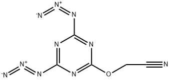 Acetonitrile,2-[(4,6-diazido-1,3,5-triazin-2-yl)oxy]- Struktur