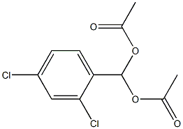 Methanediol, (2,4-dichlorophenyl)-, diacetate Struktur