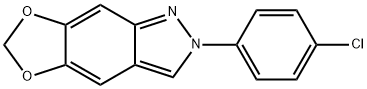 2-(4-CHLOROPHENYL)-2H-[1,3]DIOXOLO[4,5-F]INDAZOLE Struktur