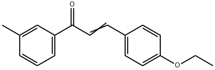 (2E)-3-(4-ethoxyphenyl)-1-(3-methylphenyl)prop-2-en-1-one Struktur