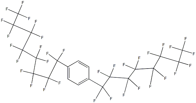 Benzene, 1,4-bis(heptadecafluorooctyl)- Struktur