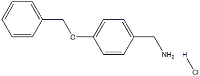 (4-phenylmethoxyphenyl)methanamine:hydrochloride Struktur