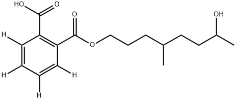 1,2-Benzenedicarboxylic Acid 1-(7-Hydroxy-4-methyloctyl) Ester-d4 Struktur