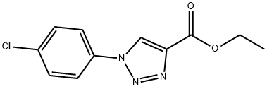 ethyl 1-(4-chlorophenyl)-1H-1,2,3-triazole-4-carboxylate Struktur