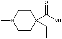 4-Ethyl-1-methyl-piperidine-4-carboxylic acid Struktur