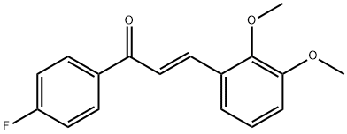 (2E)-3-(2,3-dimethoxyphenyl)-1-(4-fluorophenyl)prop-2-en-1-one Struktur